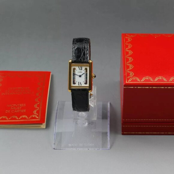 Cartier Accessories - RARE! Near Mint Cartier Tank Watch With Full Box